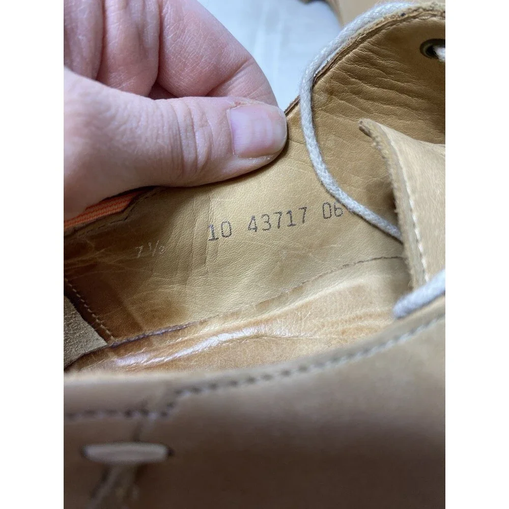 Men's Lloyd Tan Leather Oxfords Made in Germany Style# Gardell US 7.5